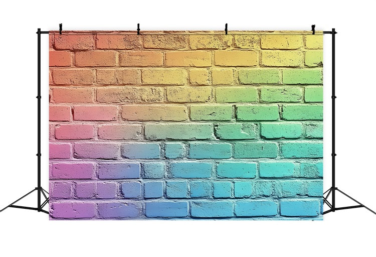 Backsteinmauer Backdrop Bunte Staubmauer Textur Hintergrund CSH6-149
