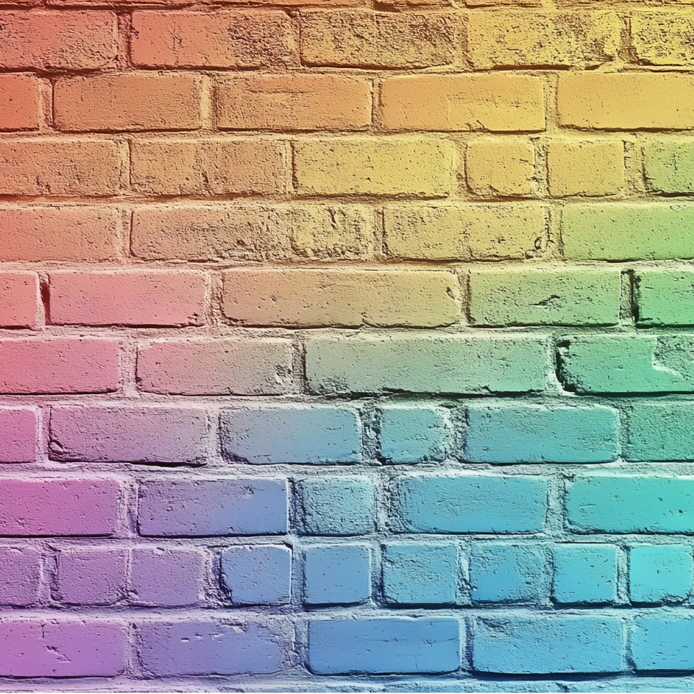 Backsteinmauer Backdrop Bunte Staubmauer Textur Hintergrund CSH6-149