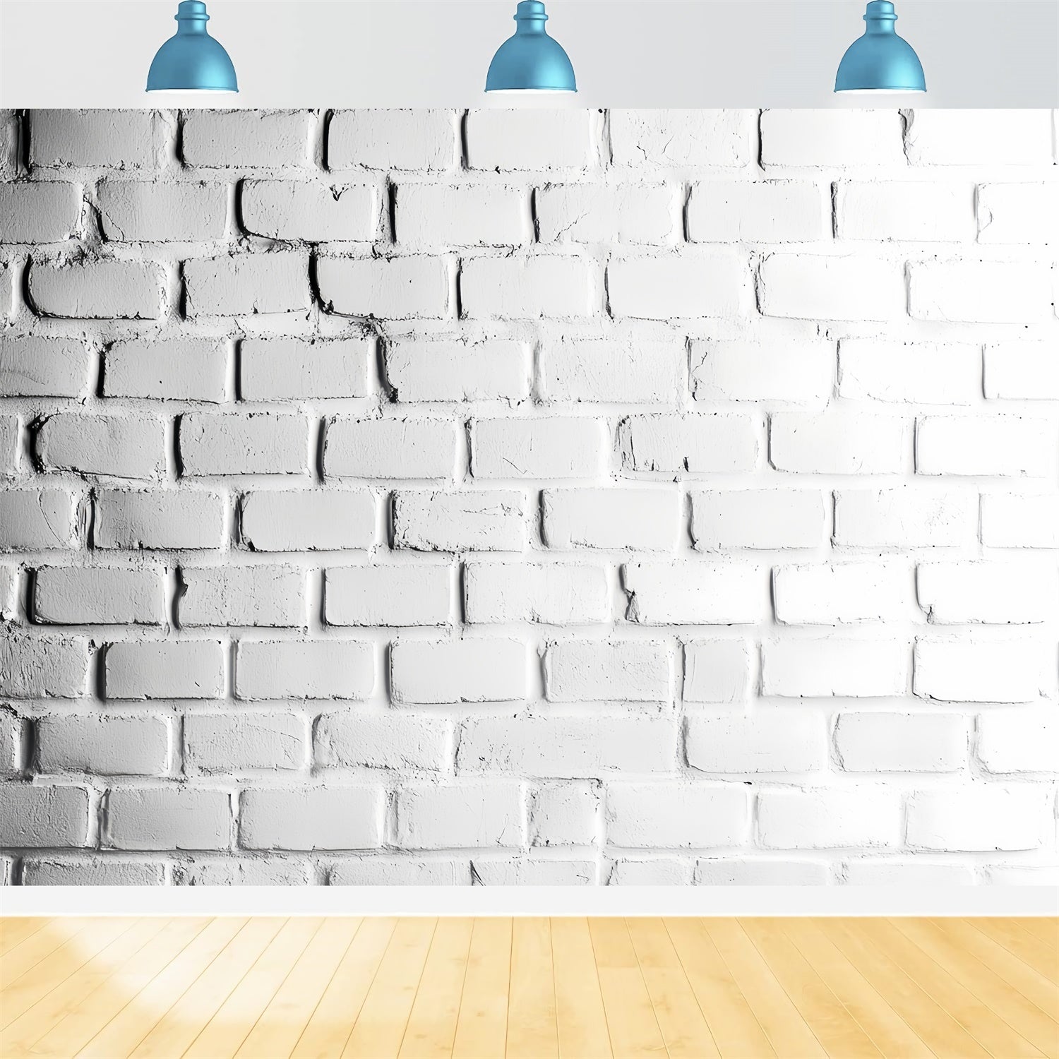 Weiße Backsteinmauer Backdrop Klassischer Studio Backstein Backdrop CSH6-154
