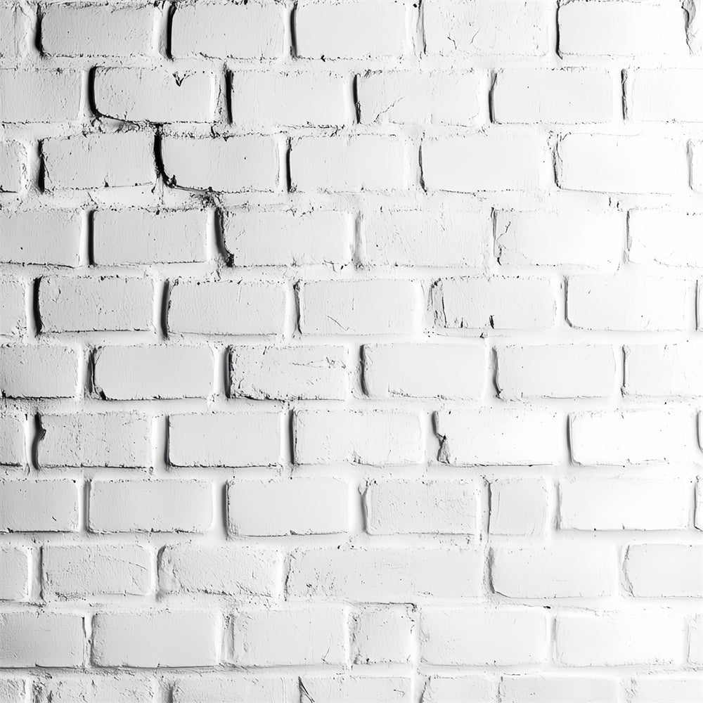 Weiße Backsteinmauer Backdrop Klassischer Studio Backstein Backdrop CSH6-154