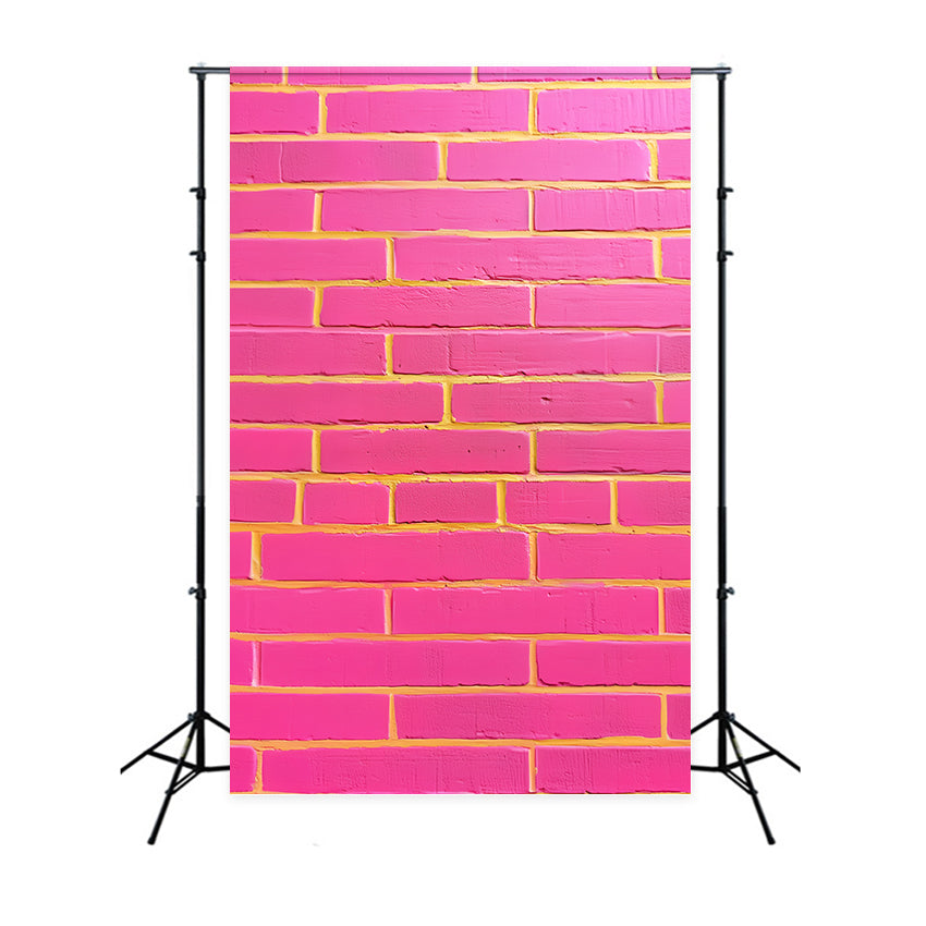 Backsteinmauer-Hintergrund Neon Pink Street Pop Backdrop CSH6-157