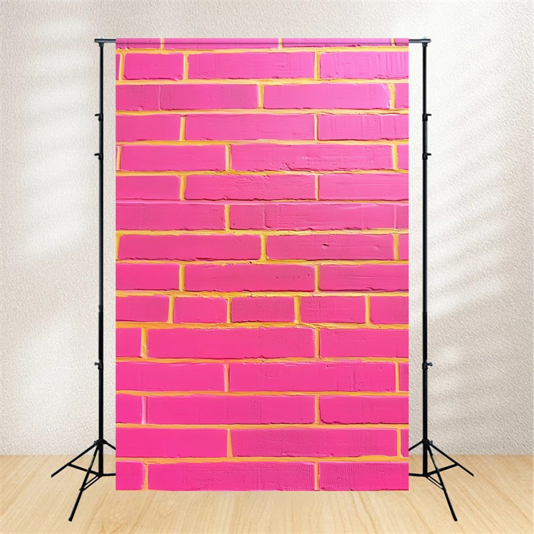 Backsteinmauer-Hintergrund Neon Pink Street Pop Backdrop CSH6-157