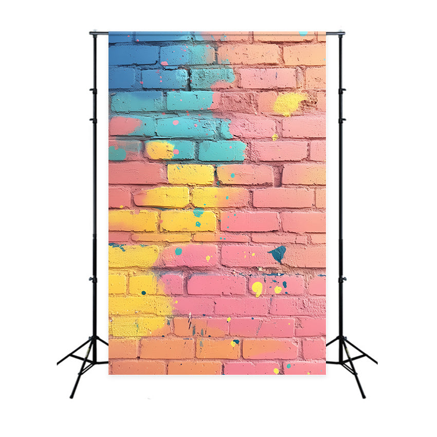 Backsteinmauer Backdrops Dreamy Doodle Candy Pop Backdrop CSH6-159