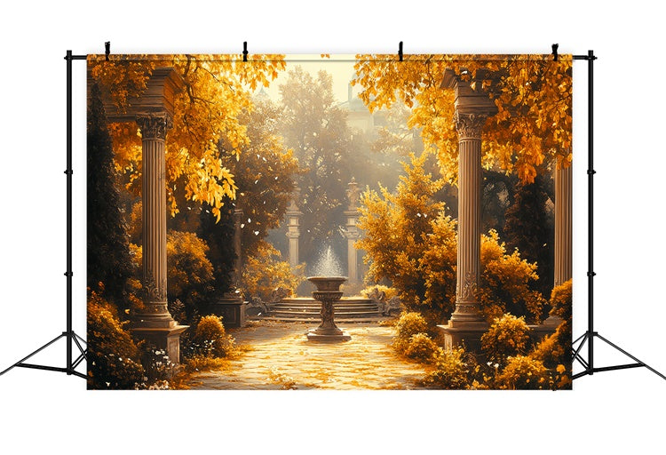 Herbst Fotohintergründe Regal Fall Courtyard Hintergrund CSH6-186