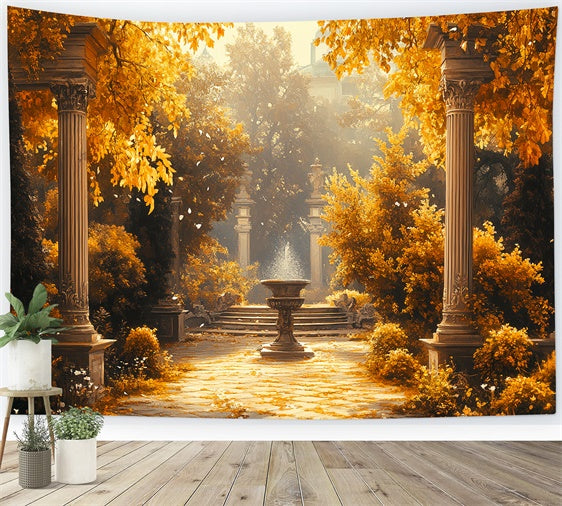Herbst Fotohintergründe Regal Fall Courtyard Hintergrund CSH6-186