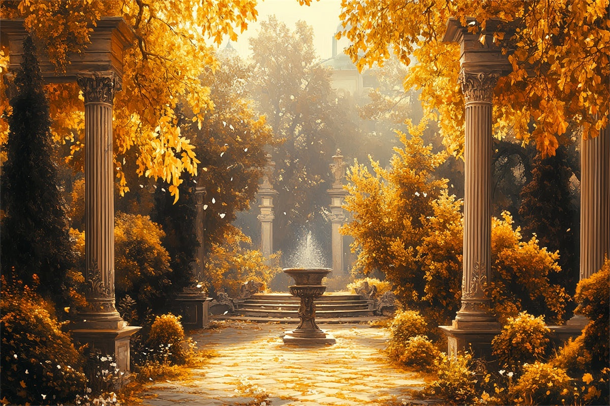 Herbst Fotohintergründe Regal Fall Courtyard Hintergrund CSH6-186