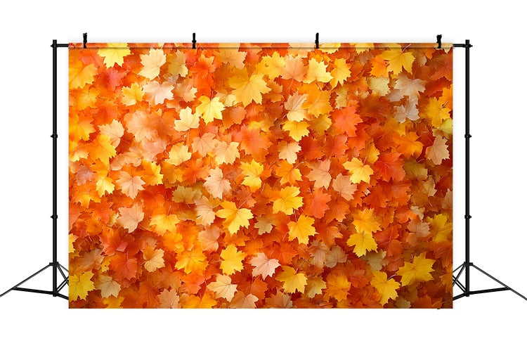 Herbstlaub-Hintergrundkulisse Golden Leaves Rustic Backdrop CSH6-201