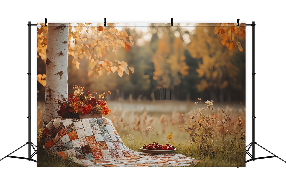 Herbst Wald Backdrop Land Picknick Zeit Backdrop CSH6-207