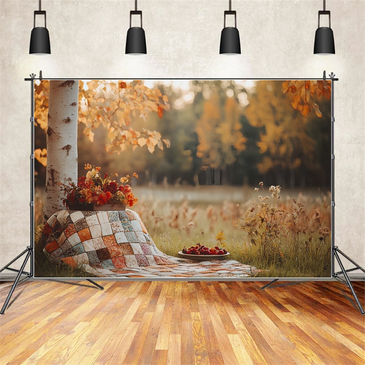 Herbst Wald Backdrop Land Picknick Zeit Backdrop CSH6-207