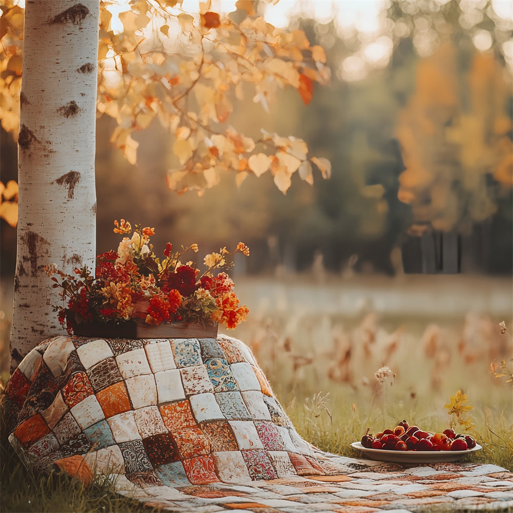 Herbst Wald Backdrop Land Picknick Zeit Backdrop CSH6-207