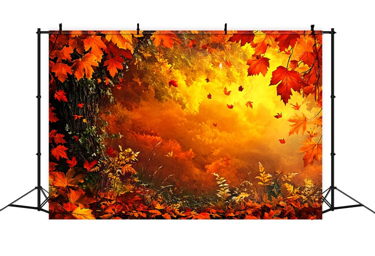Herbstblätter Backdrop Tanzende Blätter Fantasy Backdrop CSH6-213