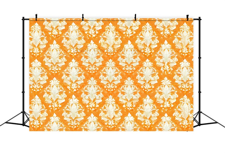 Herbst Fotoshooting Backdrop Vintage Herbst Damast Hintergrund CSH6-223