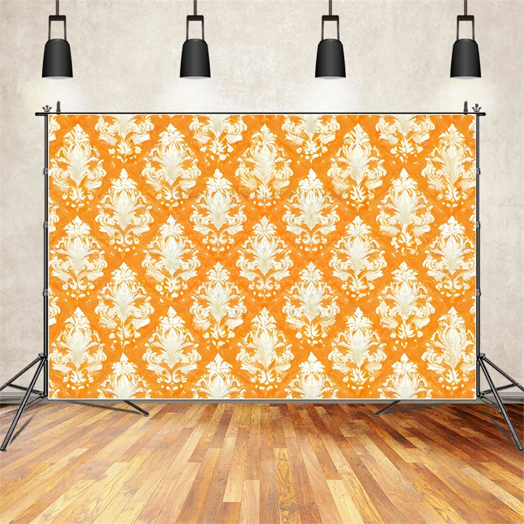 Herbst Fotoshooting Backdrop Vintage Herbst Damast Hintergrund CSH6-223