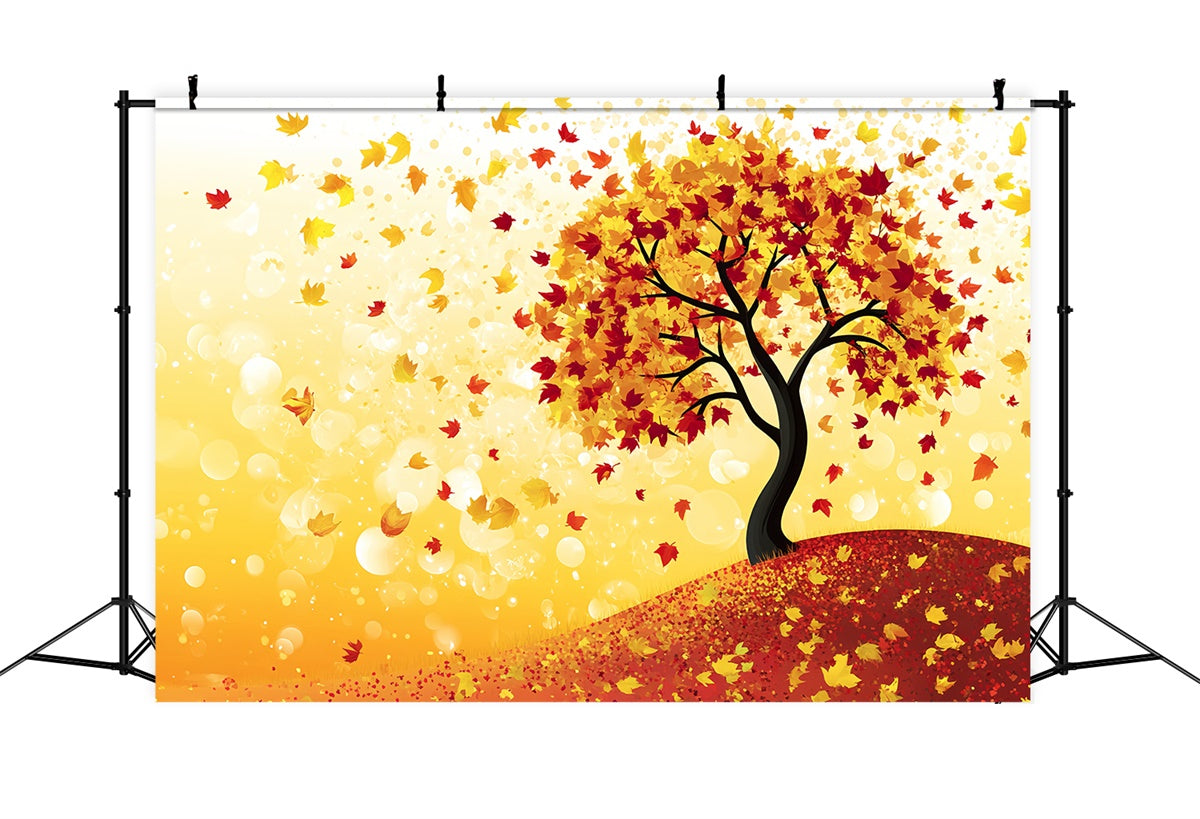 Herbstblätter Backdrop Cartoon Baum Fantasy Backdrop CSH6-225
