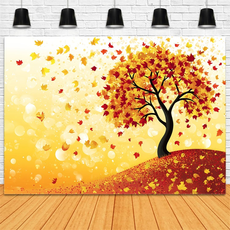 Herbstblätter Backdrop Cartoon Baum Fantasy Backdrop CSH6-225