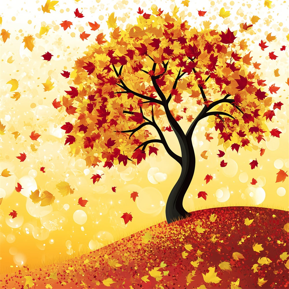 Herbstblätter Backdrop Cartoon Baum Fantasy Backdrop CSH6-225