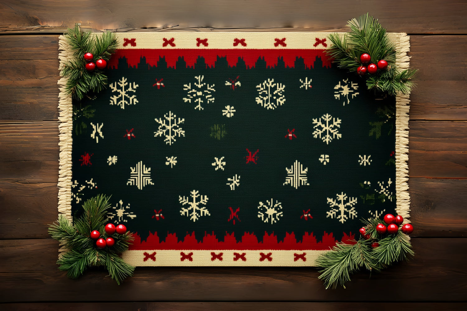 Professionelle Weihnachtshintergründe Warmes Strickmuster Hintergrund CSH6-241