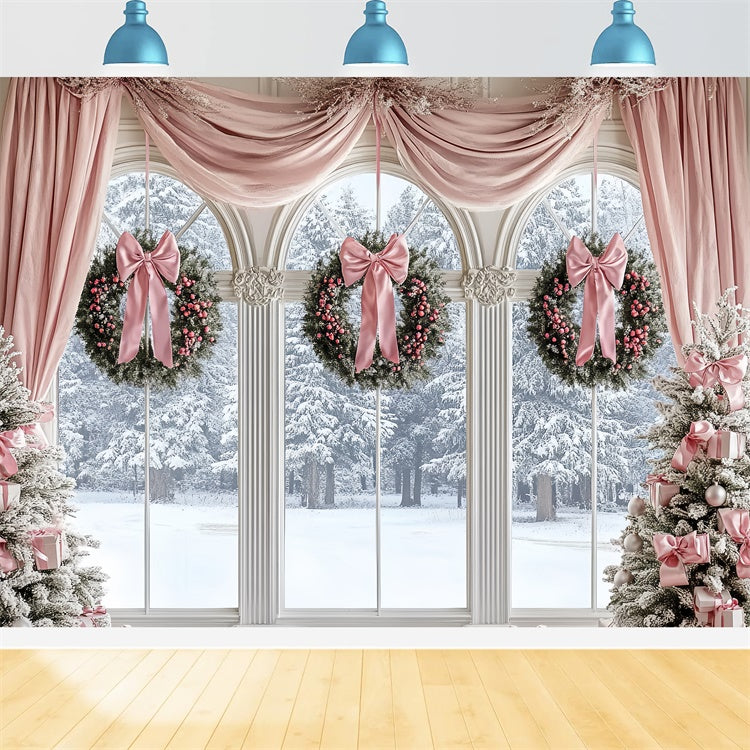 Professionelle Weihnachten Backdrops Soft Pink Holiday Backdrop CSH6-279