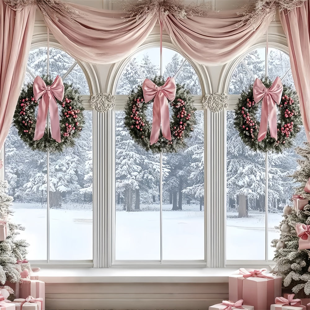 Professionelle Weihnachten Backdrops Soft Pink Holiday Backdrop CSH6-279