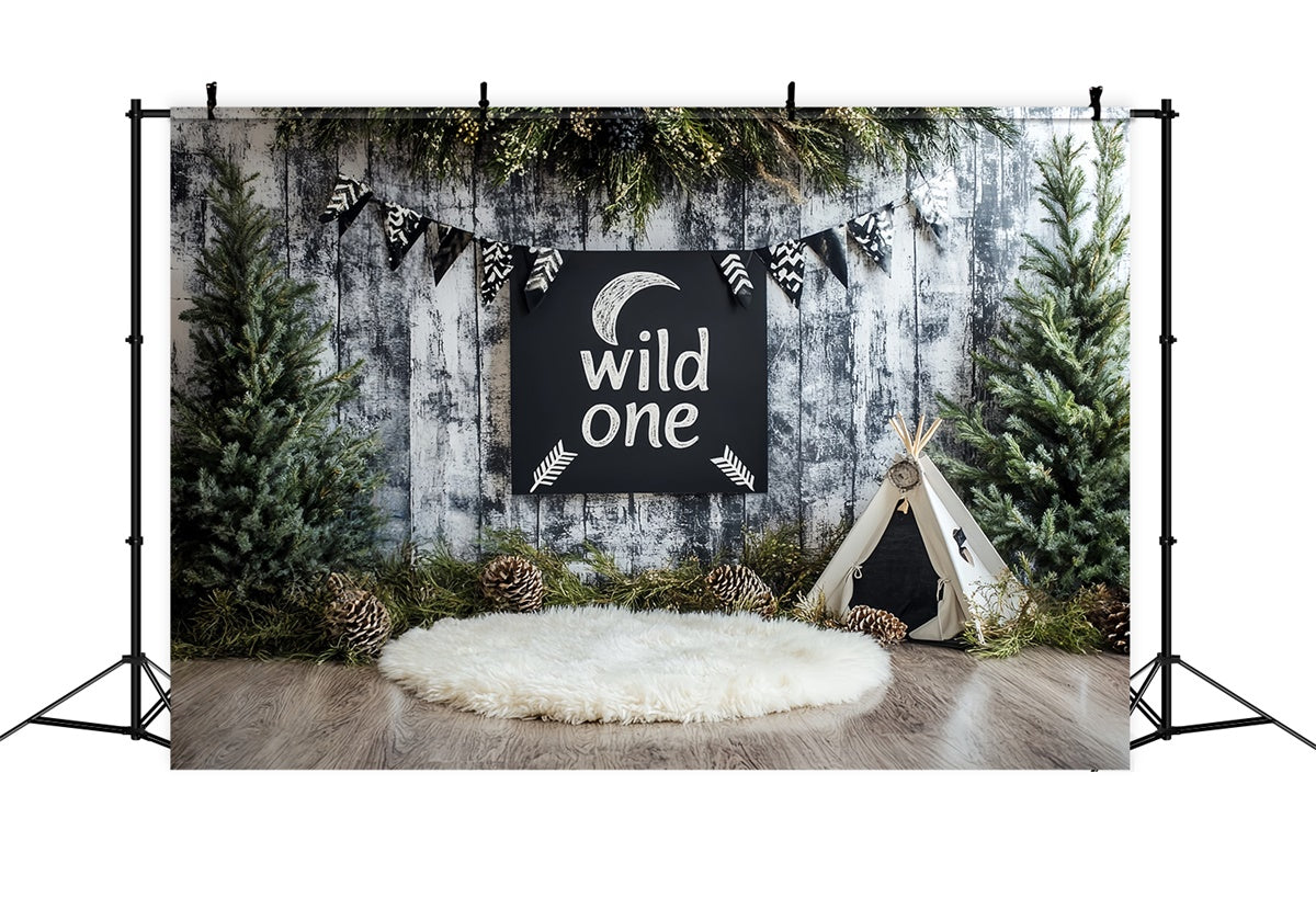 1. Geburtstag Backdrop Woodland Explorer Party Backdrop CSH6-293