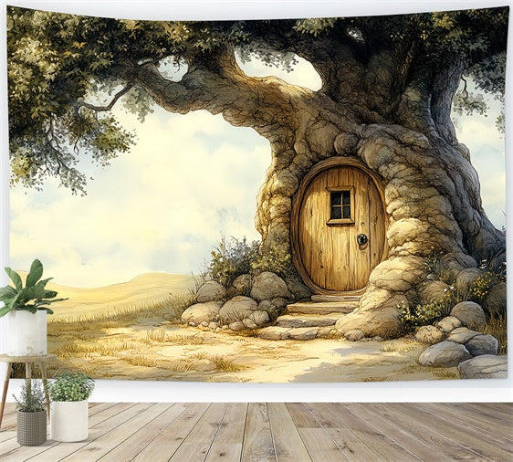 Cake Smash Backdrop Enchanted Treehouse Tür Backdrop CSH6-296