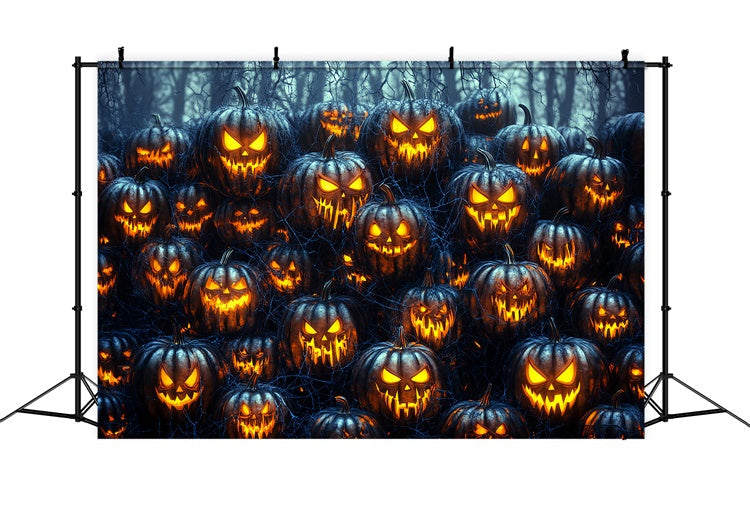 Fotografie Halloween Backdrop Haunted Pumpkin Horde Backdrop CSH6-75
