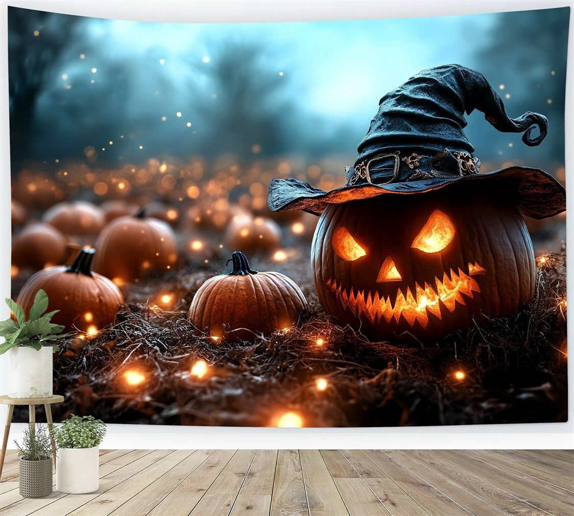 Halloween Fotokulisse Böser Kürbis Zauberer Kulisse CSH6-83