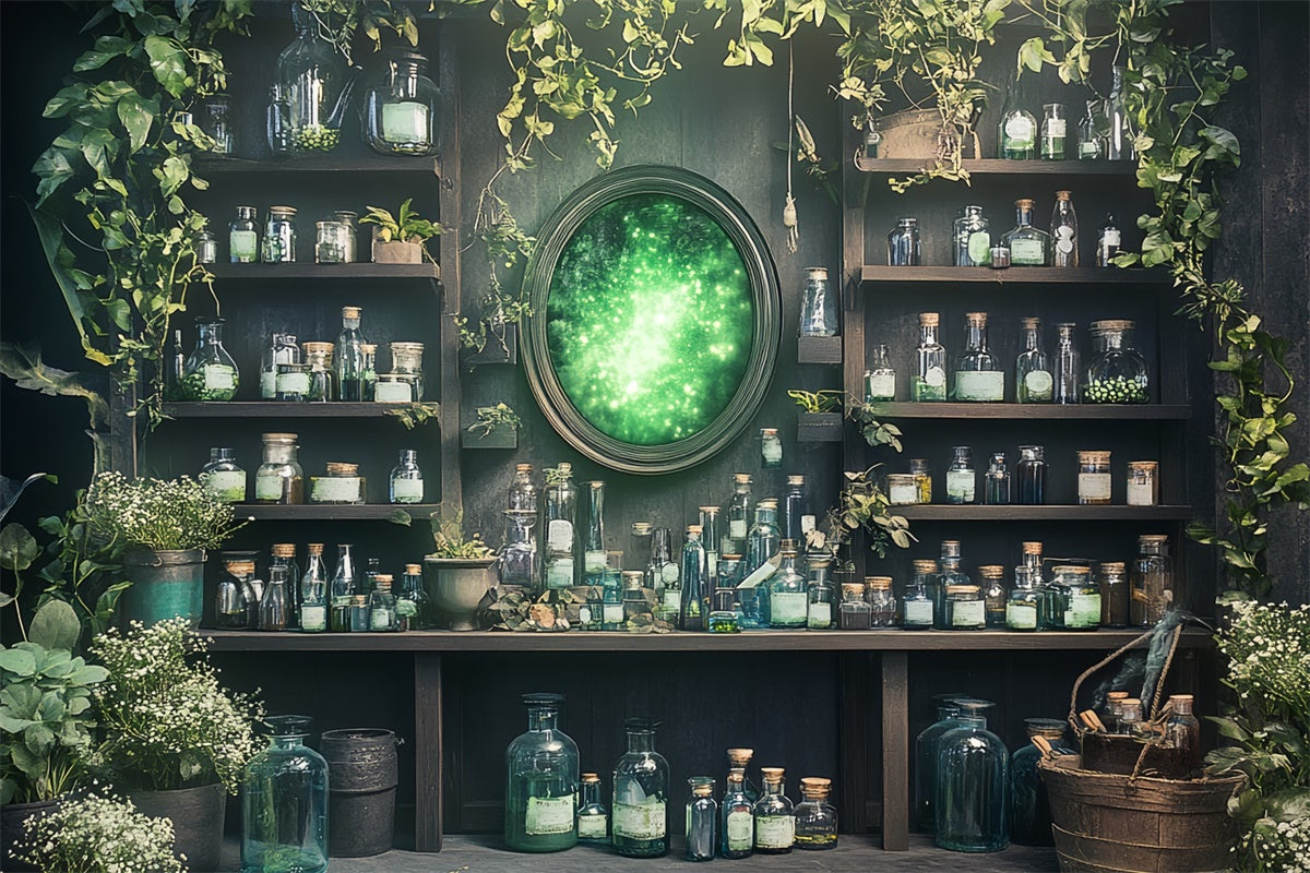 Halloweenkulissen Verzauberte Zaubertrankwerkstatt Hintergrund CSH6-91