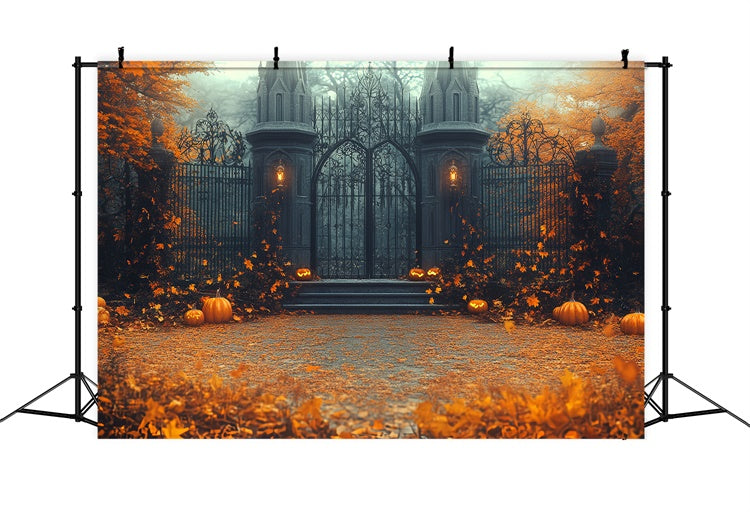 Halloween Backdrop Ideen Verzaubertes Kürbistor Backdrop CSH6-99