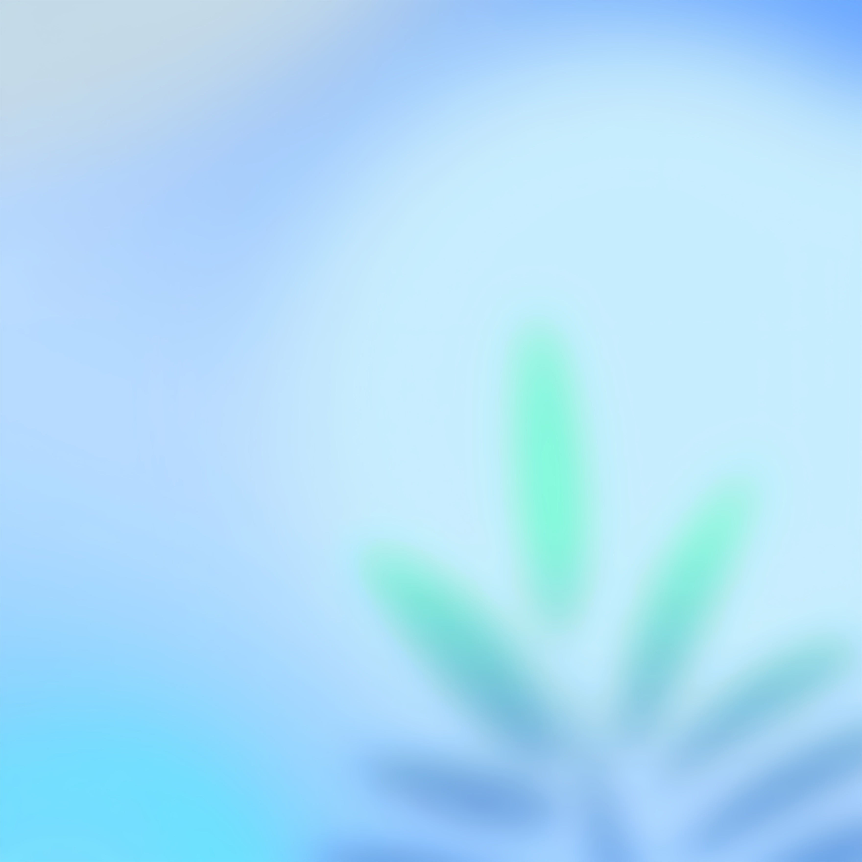 Foto-Hintergrund mit Farbverlauf, sanftes Palmgrün, blauer Schimmer, Hintergrund für professionelle Porträtaufnahmen CSH62-45