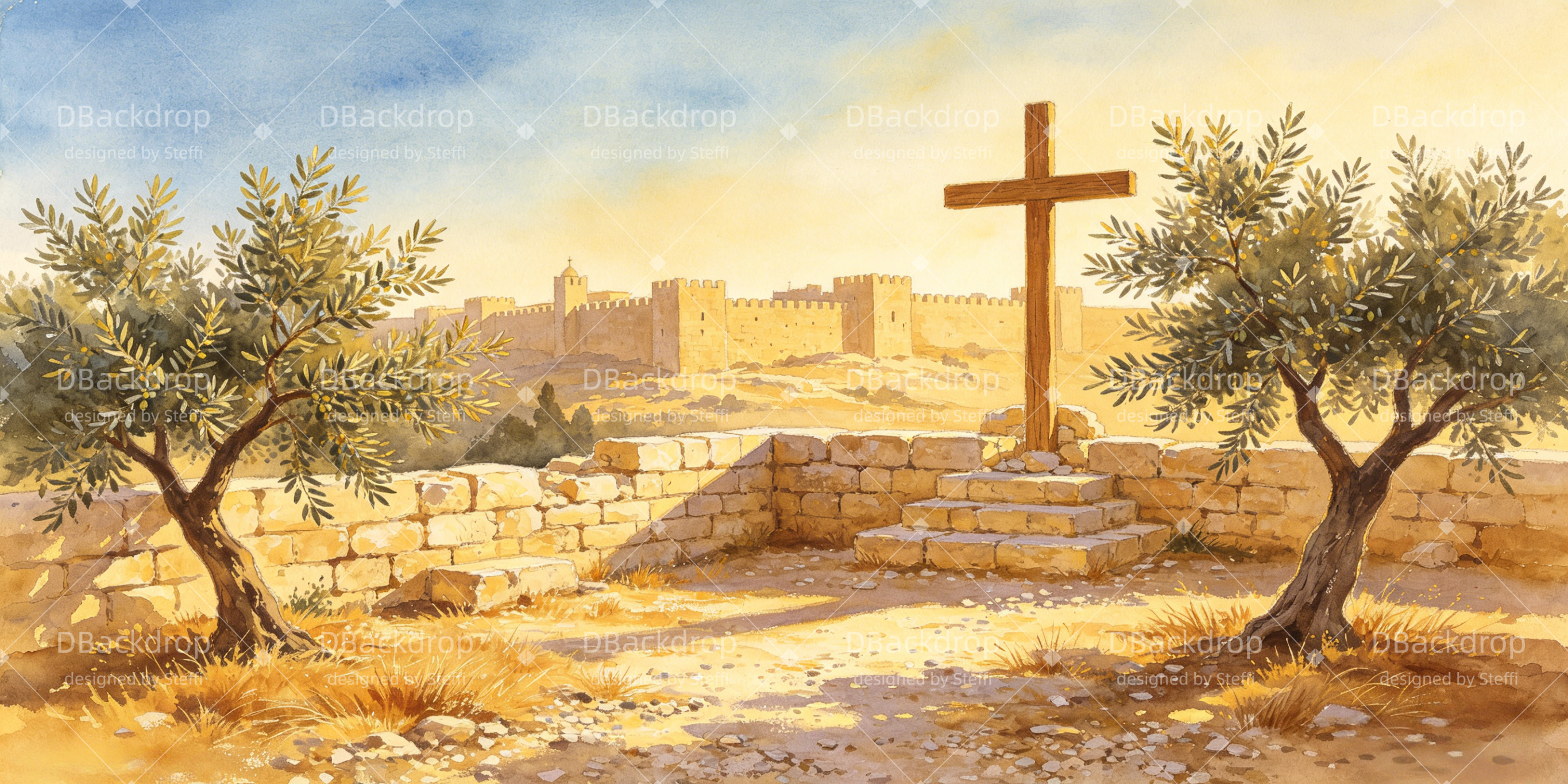 Biblische Hintergründe Goldenes Kreuz Olivenhain Burg VBS Hintergründe CSH64-T3