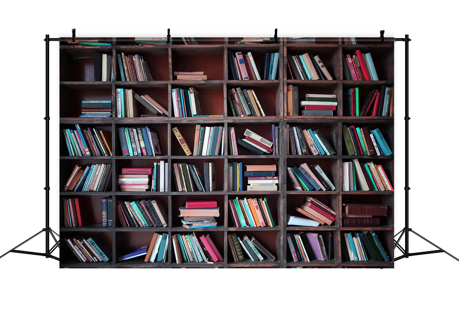 Bücherregal Bücher zurück zu Schule Fotografie Hintergrund DBD7-1