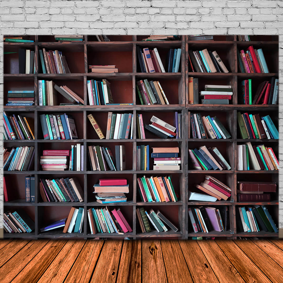 Bücherregal Bücher zurück zu Schule Fotografie Hintergrund DBD7-1