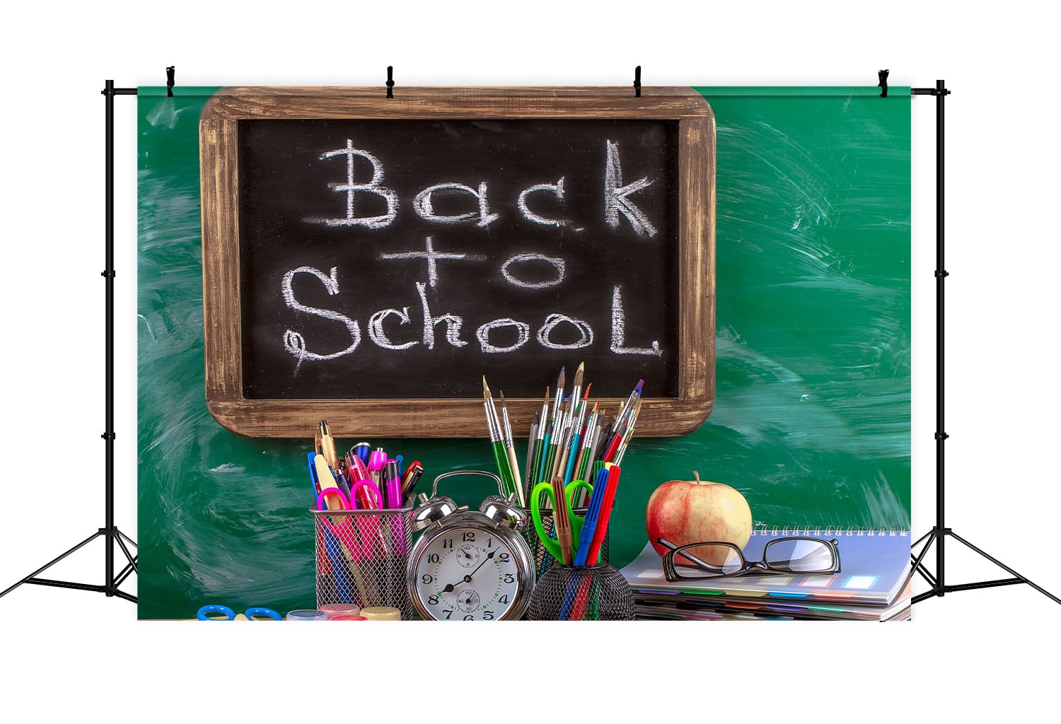 Back to School Kreidetafel Fotografie Hintergrund DBD7-15