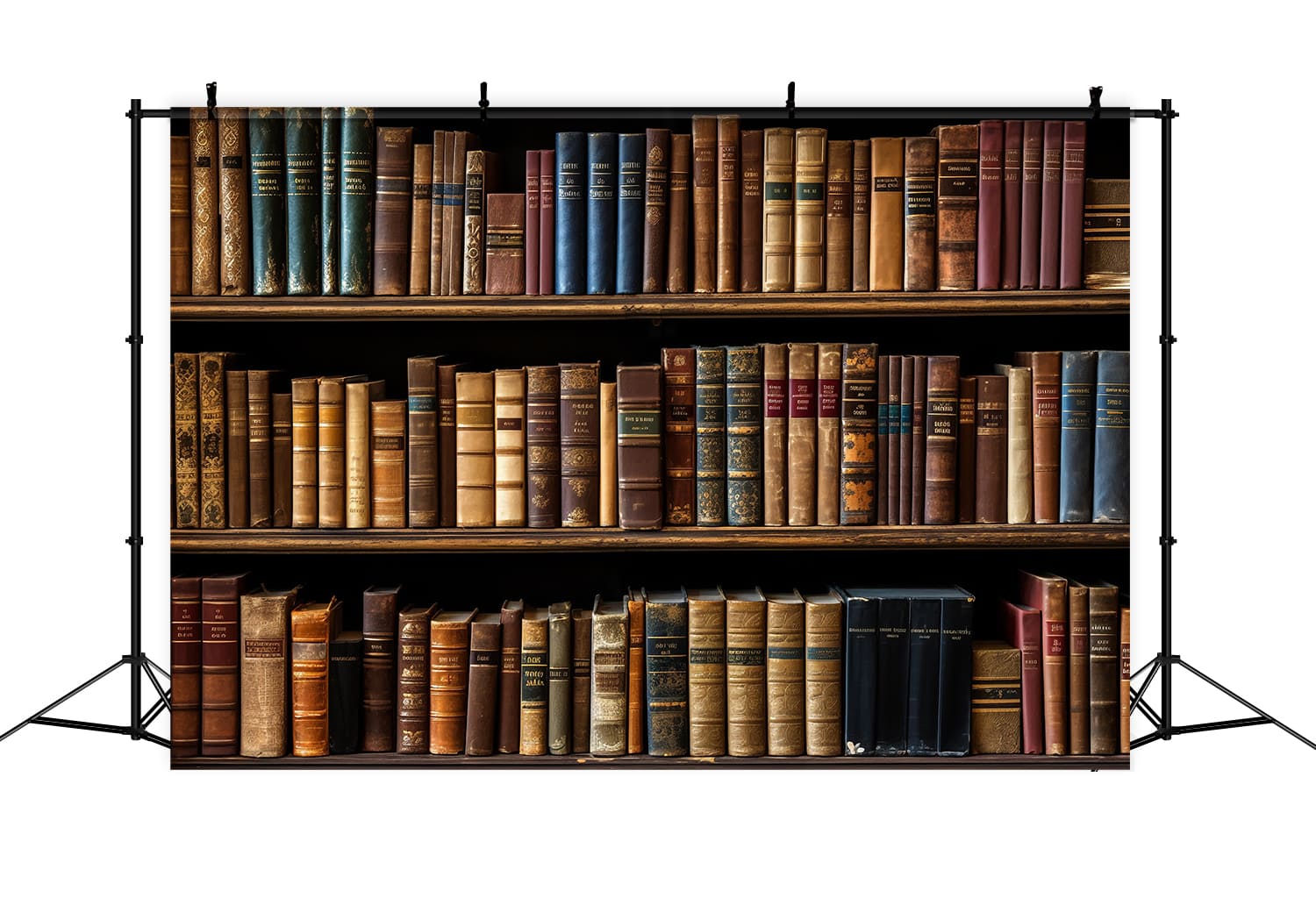 Bibliothek Bücherregal Bücher zurück zu Schule Hintergrund DBD7-24