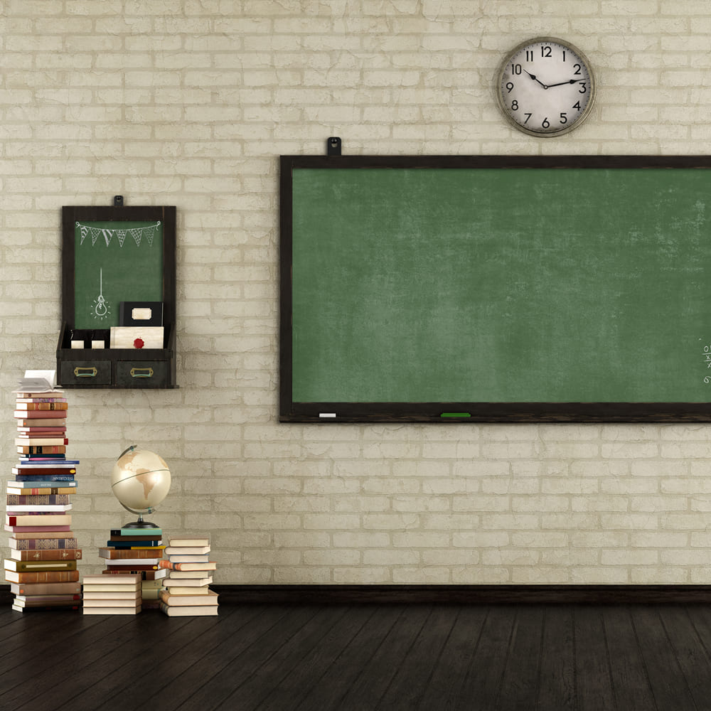 Zurück zu Schule Leere Retro-Klassenzimmer Hintergrund DBD7-45