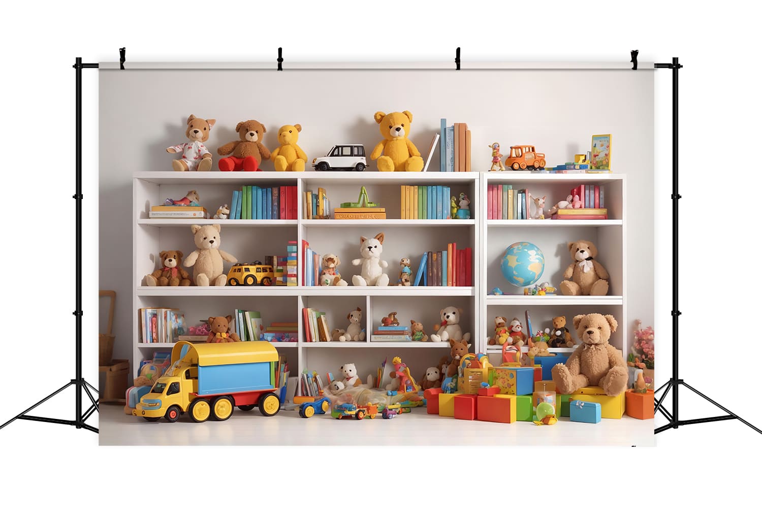 Regal Bücher Spielzeug Back to School Backdrop DBD7-51