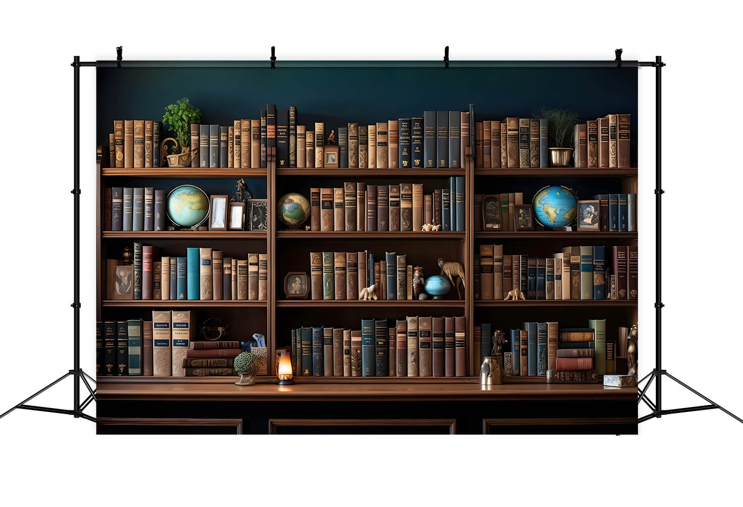 Bibliothek Bücherregal Bücher zurück zu Schule Hintergrund DBD7-6