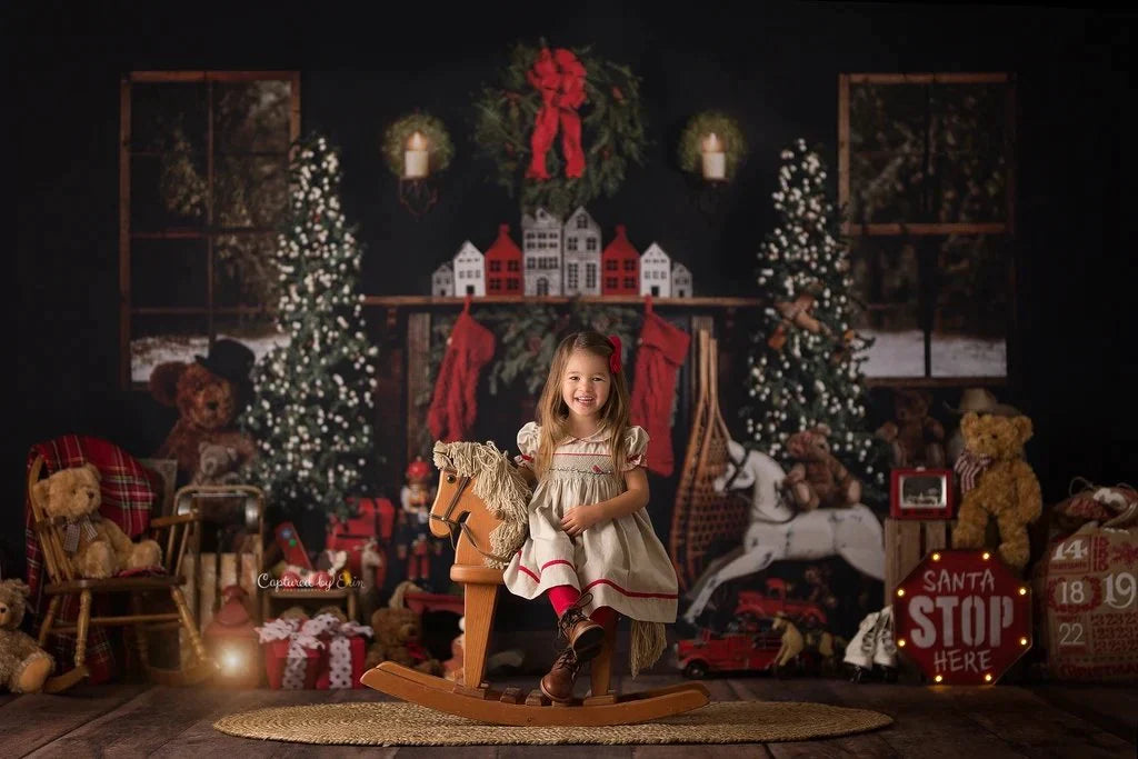Weihnachtsbäume Raumdekoration Hintergrund für Fotografie G-1434(NUR 1)