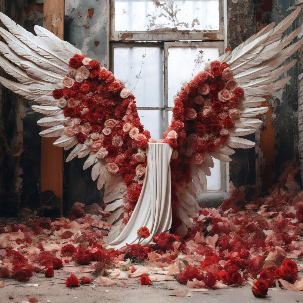 Hintergrund für Muttertag göttlichen Engelsflügeln Rose Hintergrund GQ2-130