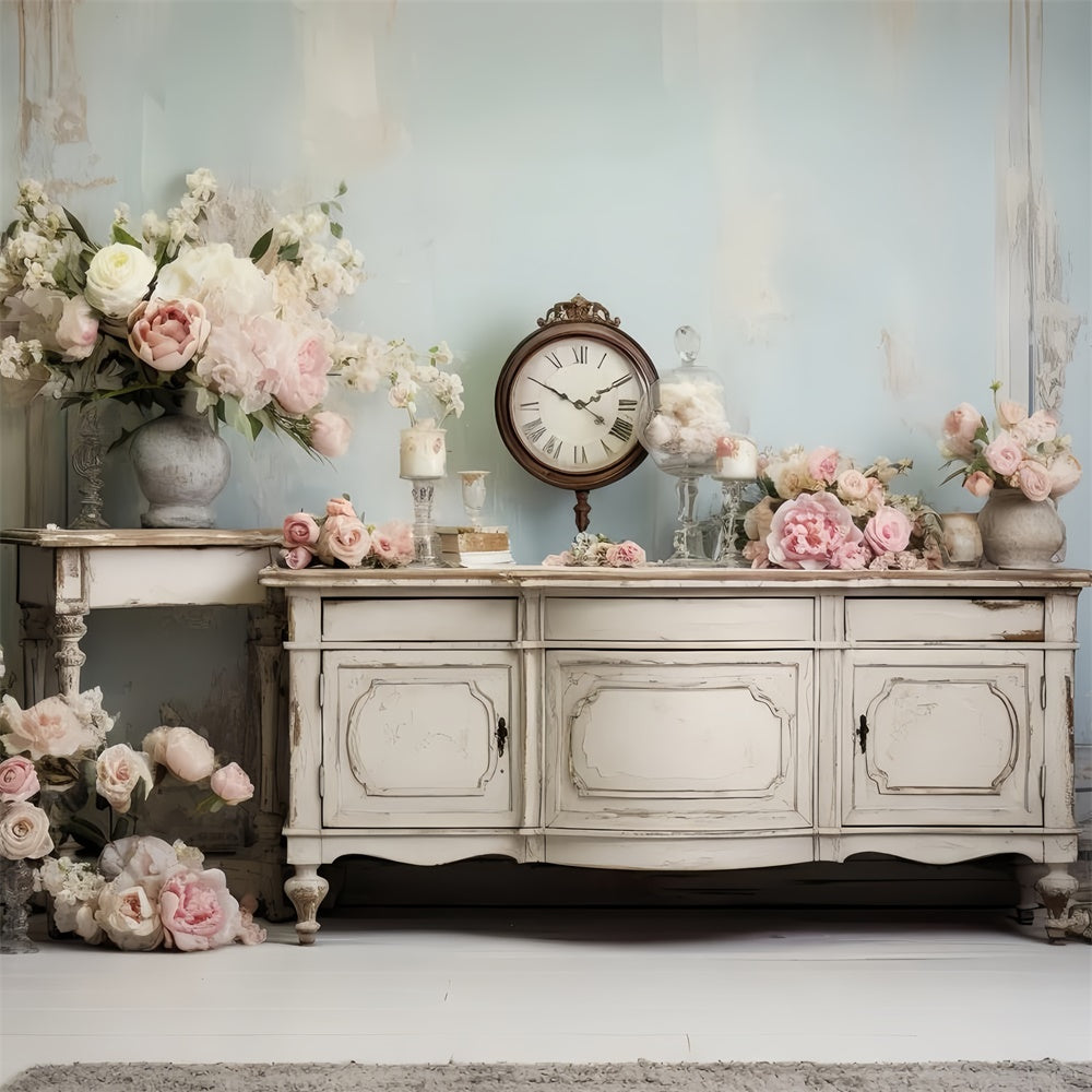 Muttertag Backdrop Elegant Floral Klassisch Möbel Backdrop GQ2-136