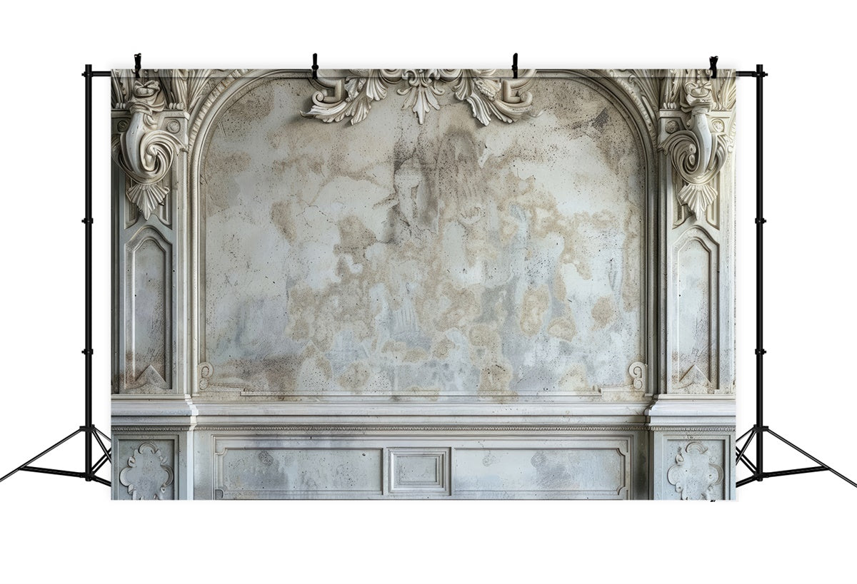 Backdrop für Muttertag Vintage Wand geschnitzt Rahmen Backdrop GQ2-140