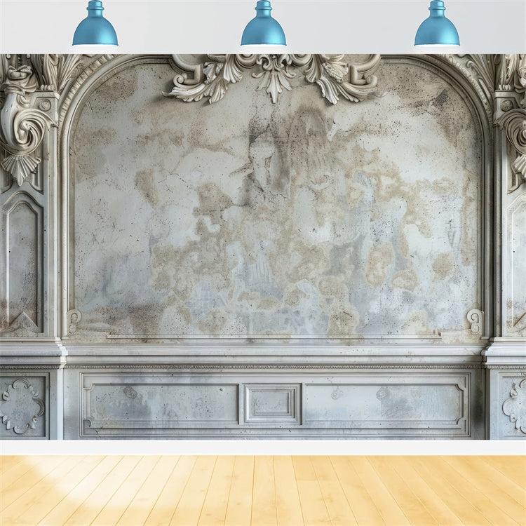 Backdrop für Muttertag Vintage Wand geschnitzt Rahmen Backdrop GQ2-140