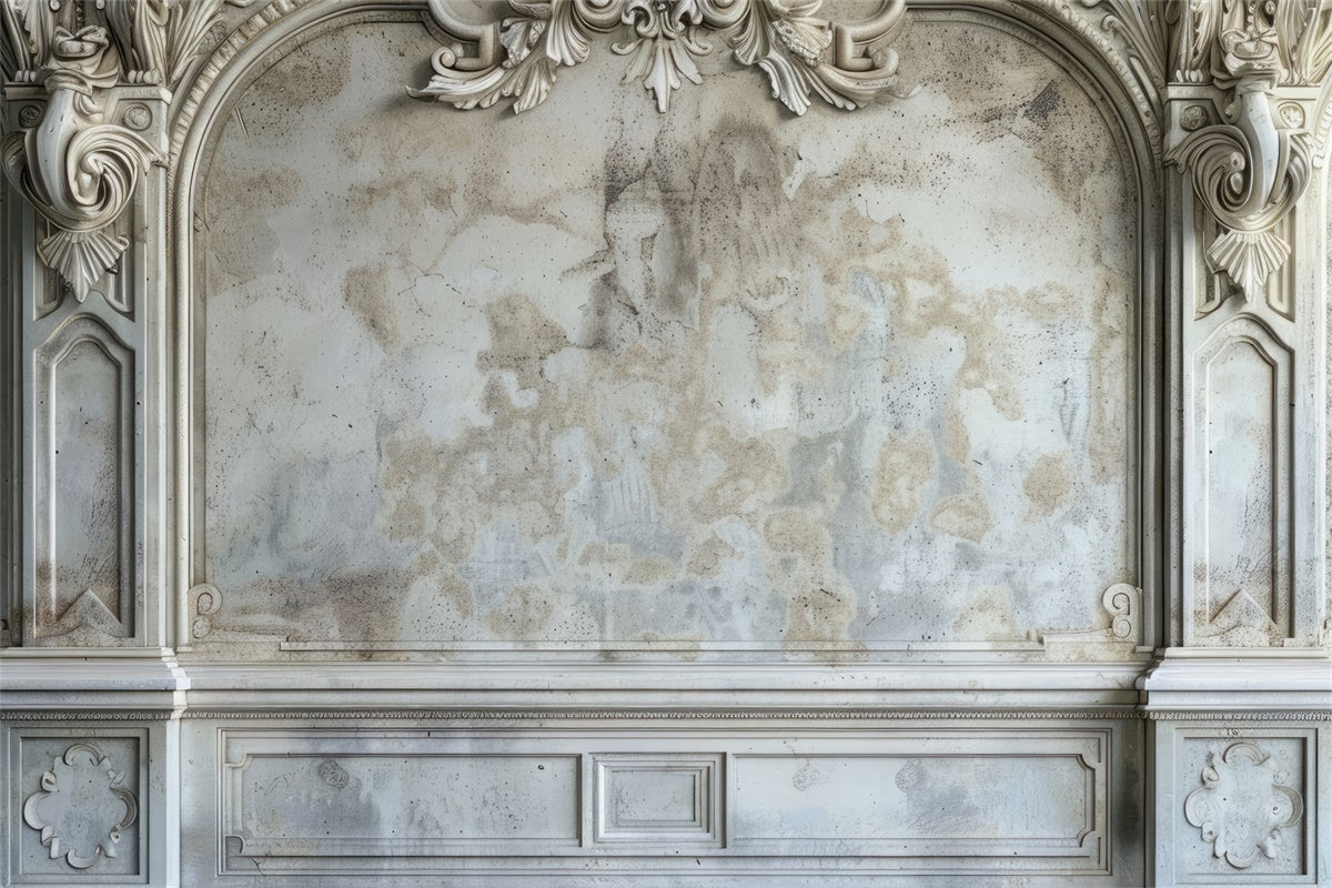 Backdrop für Muttertag Vintage Wand geschnitzt Rahmen Backdrop GQ2-140