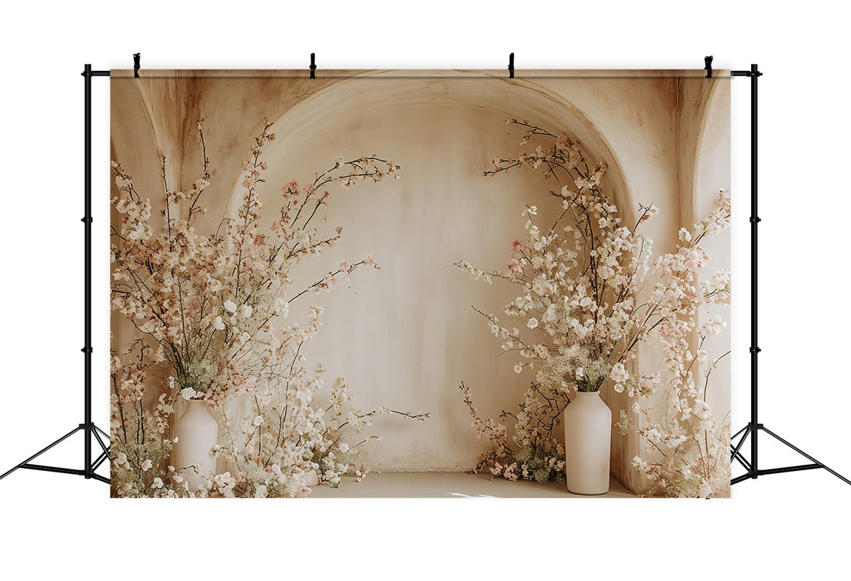 Boho Bogen Backdrop Romantische Rosa Blüte Bogen Backdrop GQ2-18