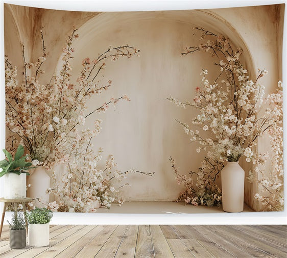 Boho Bogen Backdrop Romantische Rosa Blüte Bogen Backdrop GQ2-18