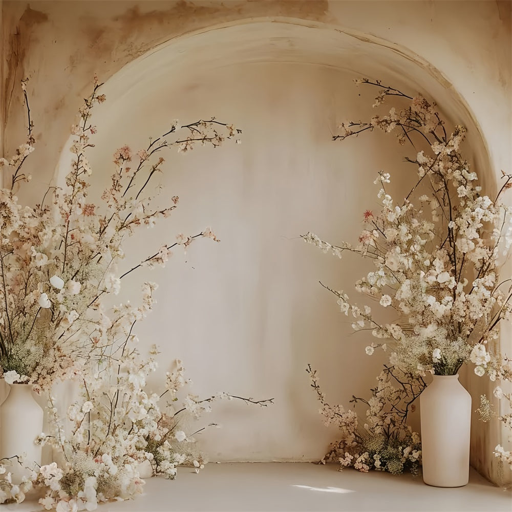 Boho Bogen Backdrop Romantische Rosa Blüte Bogen Backdrop GQ2-18