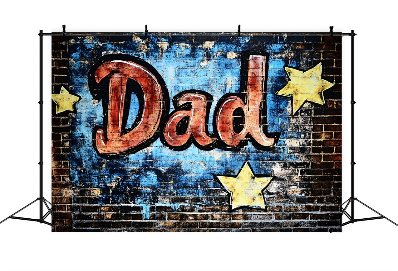 Vatertag Backdrop Graffiti Dad Starry Wandhintergrund GQ2-206