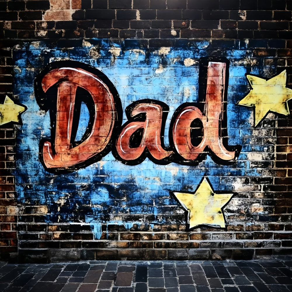 Vatertag Backdrop Graffiti Dad Starry Wandhintergrund GQ2-206