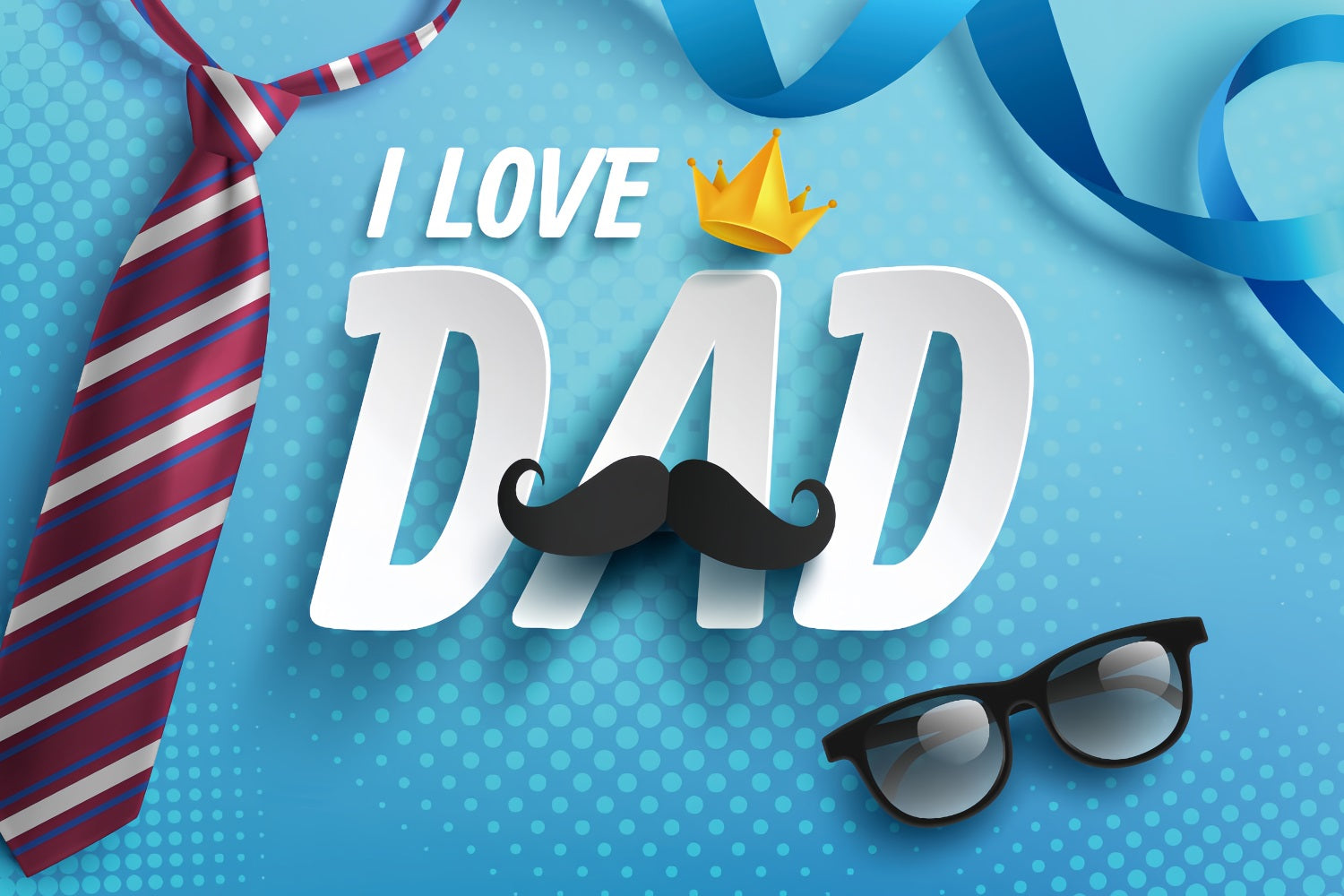 Vatertag Fotohintergrund Blau Feier Hintergrund GQ2-212